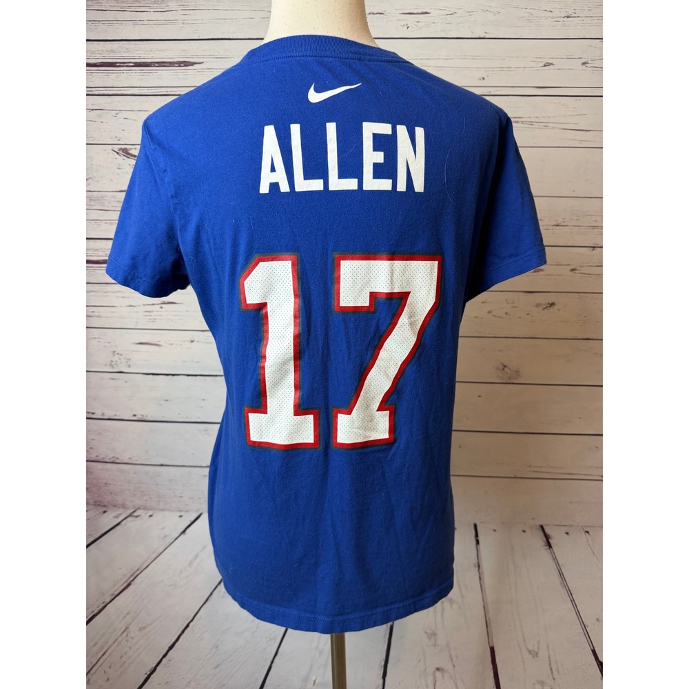 Nike Buffalo Bills Josh Allen 17 Tee Shirt T-Shirt Medium Short Sleeve Womens